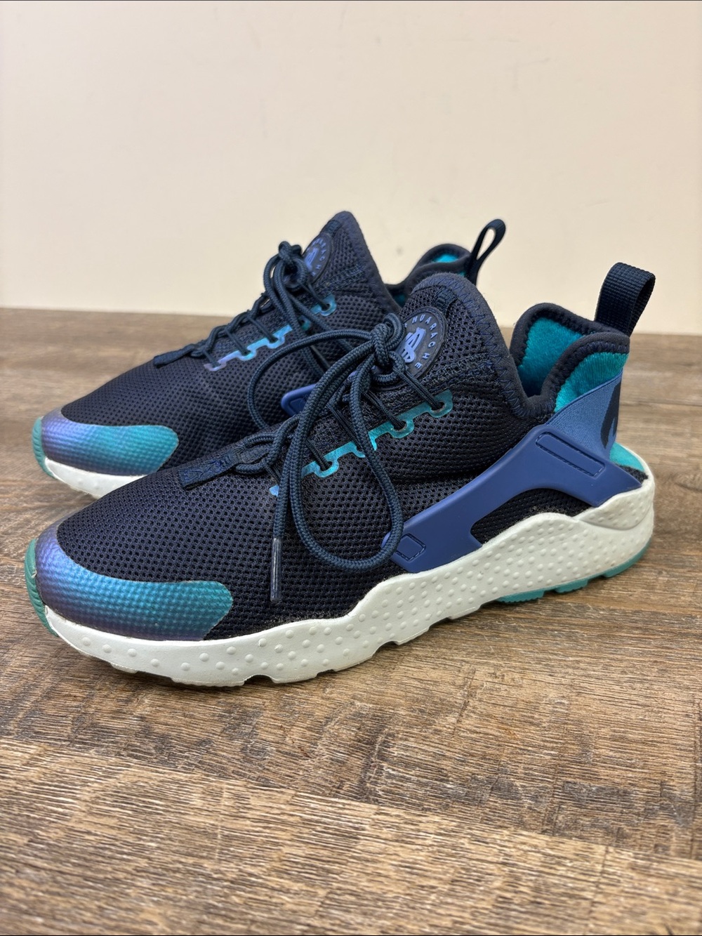 Nike Air Huarache Run Ultra Navy Blue Hyper Cobalt Women’s Size 6.5 AA0520-400